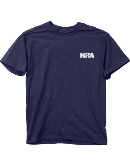 Buck Wear T-shirt Nra "gun - Stripes" Navy Xx-large