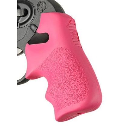 Hogue Grips Tamer Ruger Lcr - Pink W-finger Groove