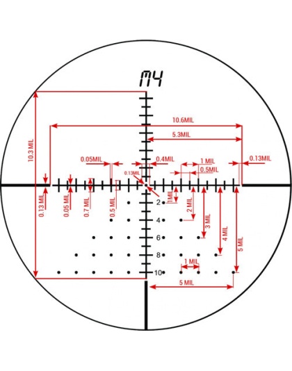 Konus Scope Konuspro El30 30mm - 4-16x44 10-changeable Reticles