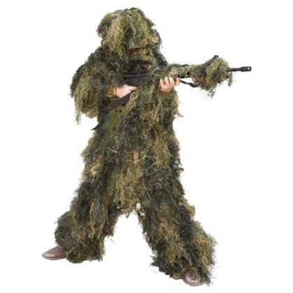 Red Rock 5 Piece Ghillie Suit - Woodland Youth Large