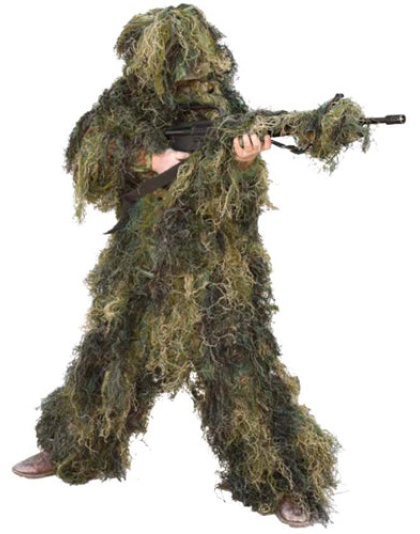 Red Rock 5 Piece Ghillie Suit - Woodland Youth Medium