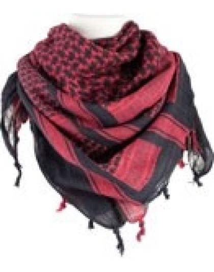 Red Rock Shemagh Head Wrap - Red-black