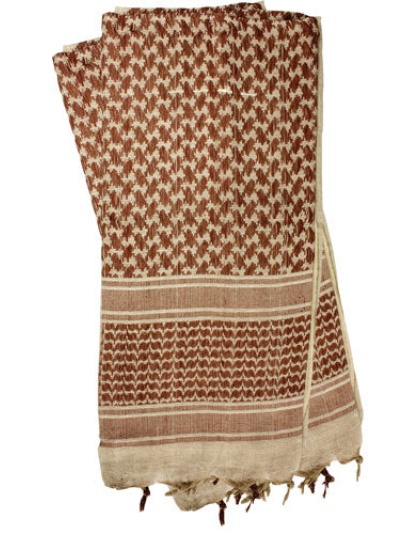 Red Rock Shemagh Head Wrap - Tan-brown