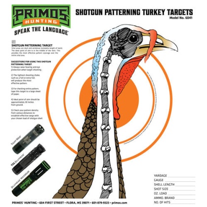 Primos Paper Target Turkey - 11.5"x10.75" 12-pack