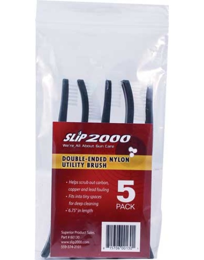 Slip 2000 Double Ended Nylon - Utility Brush 5pack