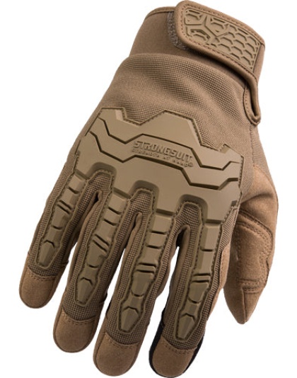 Strongsuit Brawny Gloves Med - Coyote W-knuckle Protection