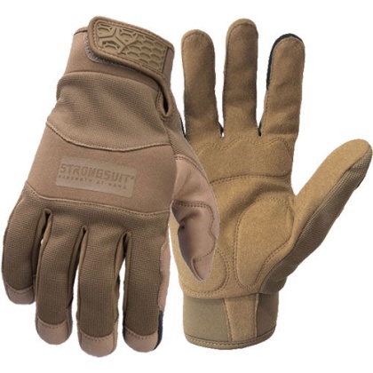 Strongsuit General Utility Pls - Gloves Medium Coyote Lthr Palm