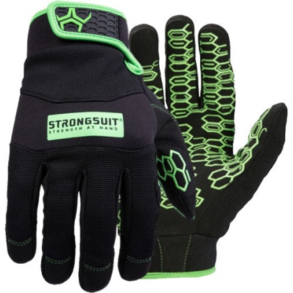 Strongsuit Grasper Gloves Blk - -green Medium Black Anti-slip