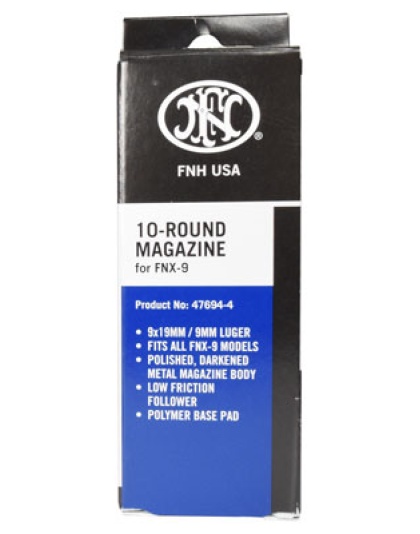 Fn Magazine Fnx-9 9mm 10rd - Black Steel