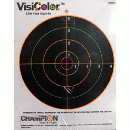 Champion Visicolor Target - 8" Bullseye 10-pack