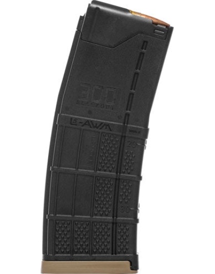 Lancer Magazine L5awm Ar-15 - .300blk 30rd Opaque Black